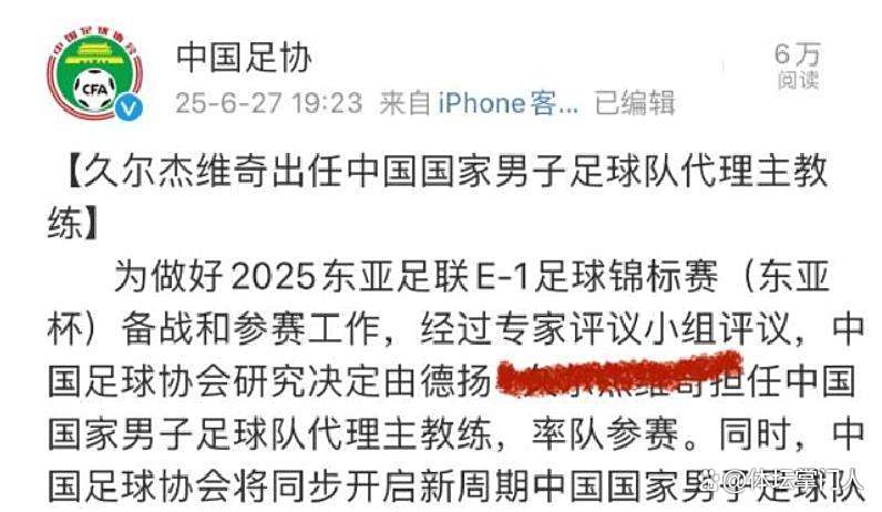 包含久尔杰维奇完成既定目标离任国足战术选人将再次推倒重的词条